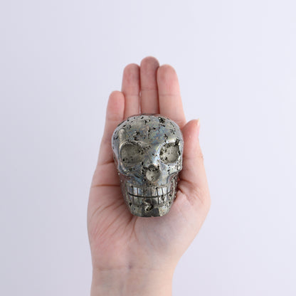 Pyrite Skulls Set of 6 - Expert Wholesale and Supplier of Wholesale Crystals & Bulk Gemstones, ["Hearts","Peru","Pyrite"]
