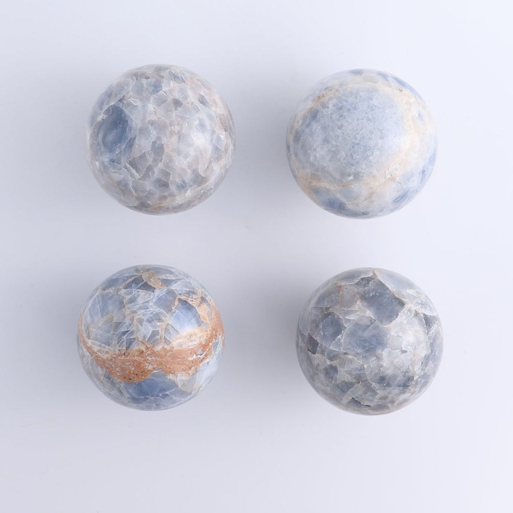 One Small Sphere Blue Calcite
