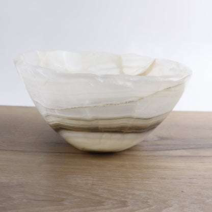 Mexican Onyx/Calcite Bowl 10"