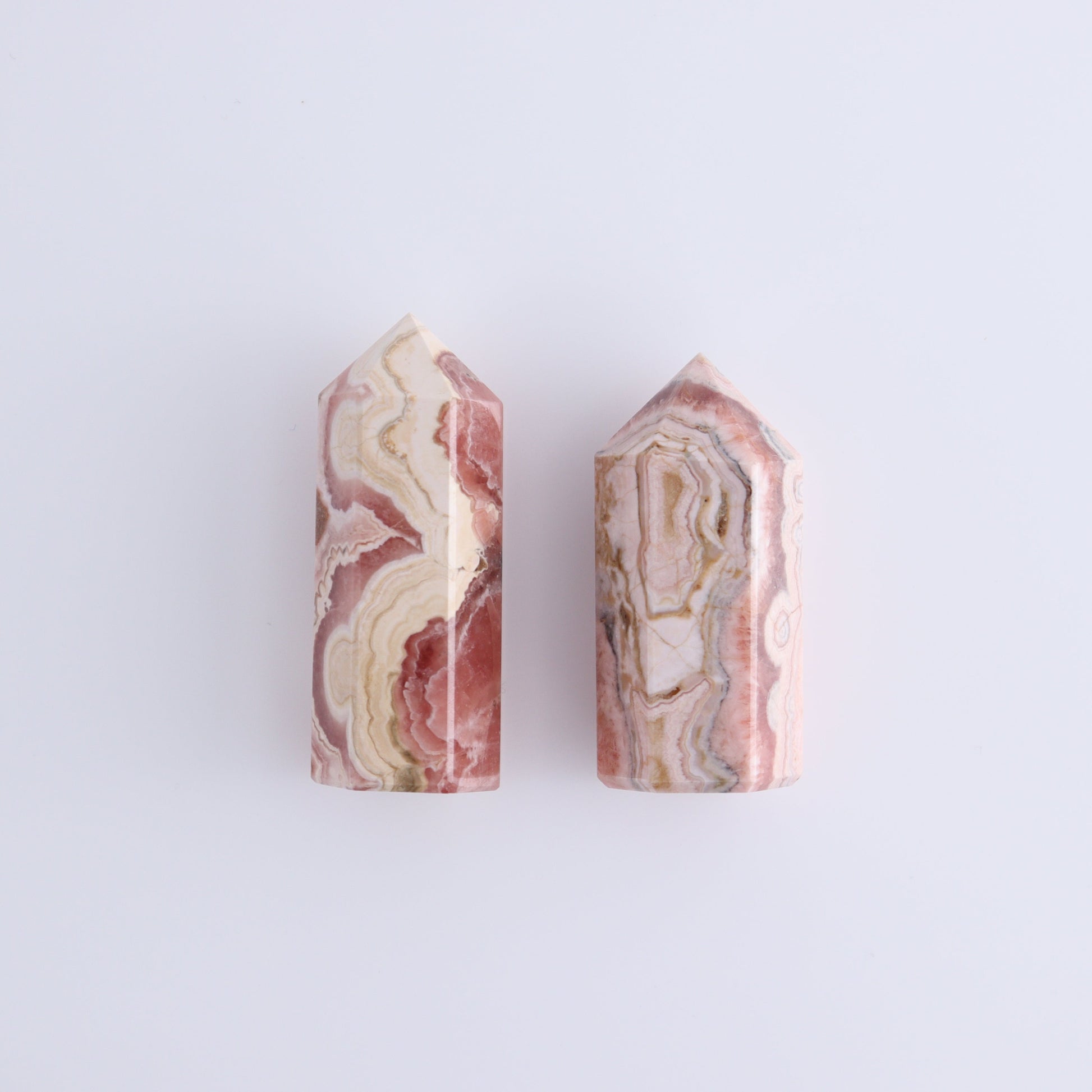 Rhodochrosite Towers Set of 5 - Expert Wholesale and Supplier of Wholesale Crystals & Bulk Gemstones, ["Argentina","Rhodochrosite","Towers"]