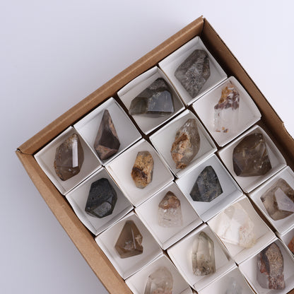 Garden Quartz Freeforms Set of 20 - Expert Wholesale and Supplier of Wholesale Crystals & Bulk Gemstones, ["Freeform","Freeforms","Garden Quartz","Quartz"]