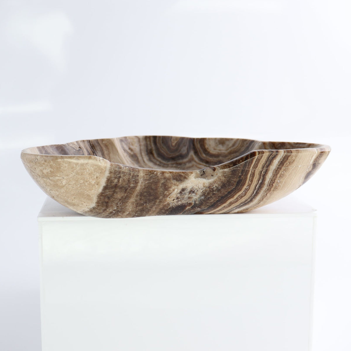 Mexican Onyx/Calcite Chocolate Bowls Set of 3