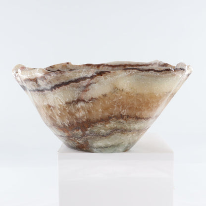 Mexican Onyx/Calcite Bowl 15"