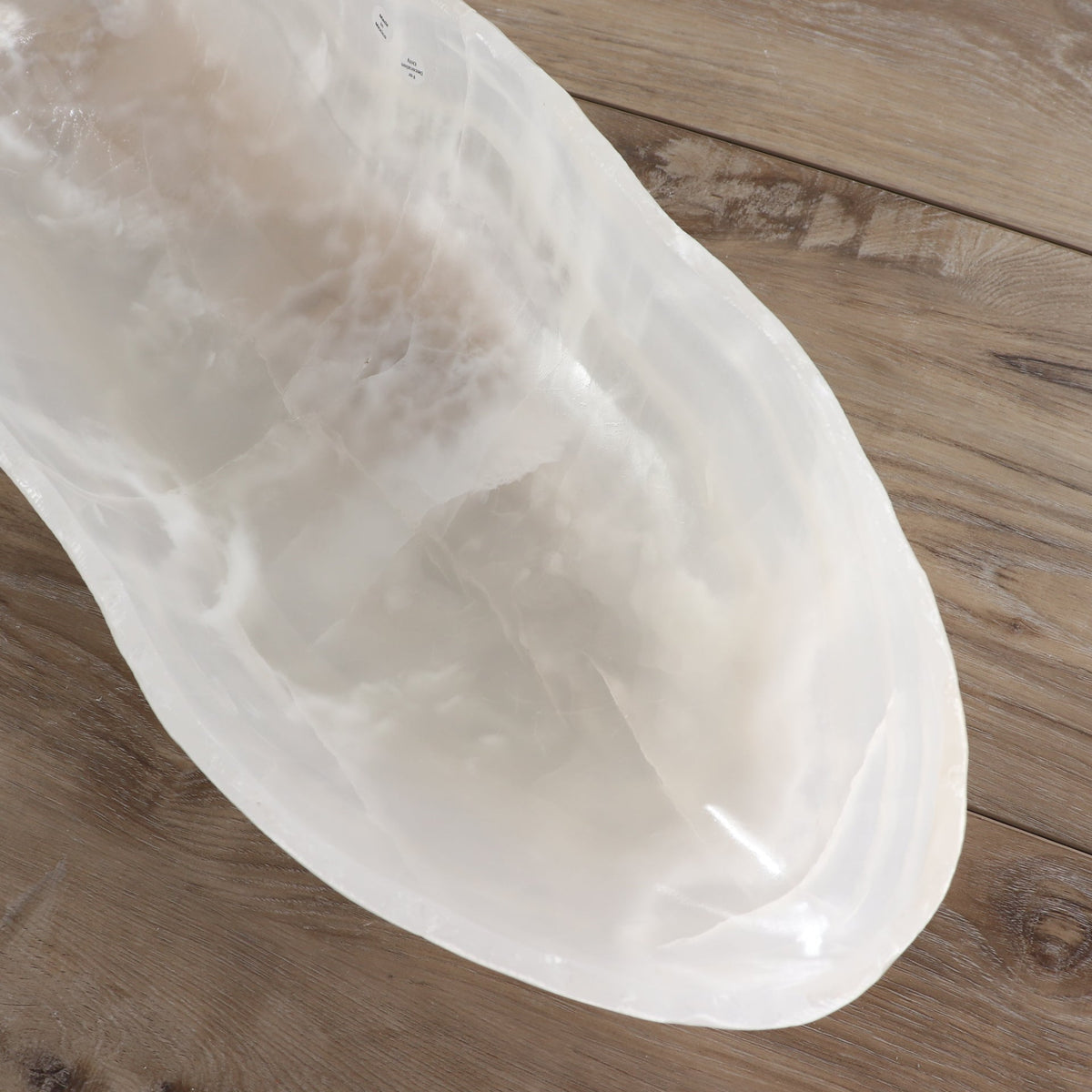 Mexican Onyx/Calcite Canoe Bowl 28"