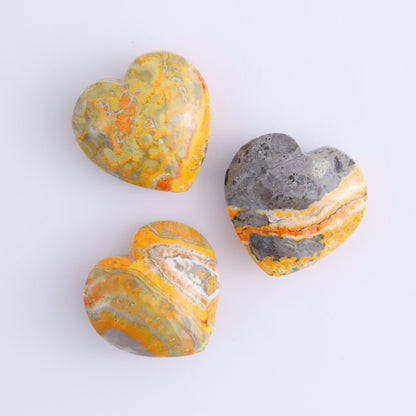 Bumblebee Jasper Hearts Set of 6 - Expert Wholesale and Supplier of Wholesale Crystals & Bulk Gemstones, Bumblebee Jasper, Hearts, jasper
