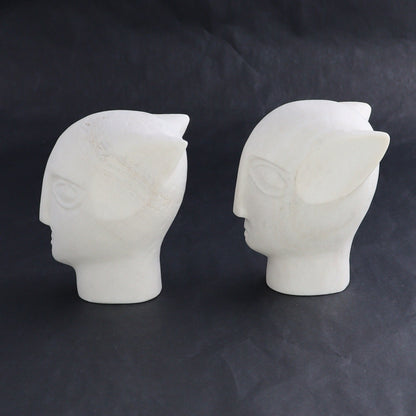 One White Marble Head Statue - Expert Wholesale and Supplier of Wholesale Crystals & Bulk Gemstones, ["Marble","Mixed Carvings","White Marble"]
