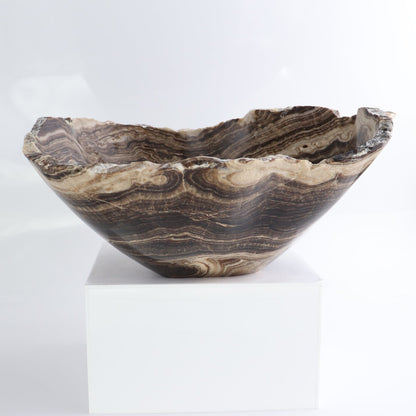 Mexican Onyx/Calcite Bowl 11"
