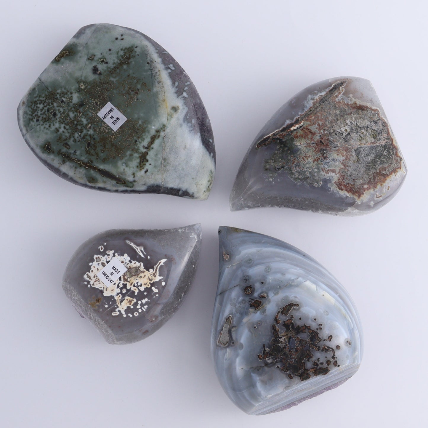 Uruguay Amethyst Flames Set of 4 - Expert Wholesale and Supplier of Wholesale Crystals & Bulk Gemstones, ["Amethyst","flames","Uruguay"]