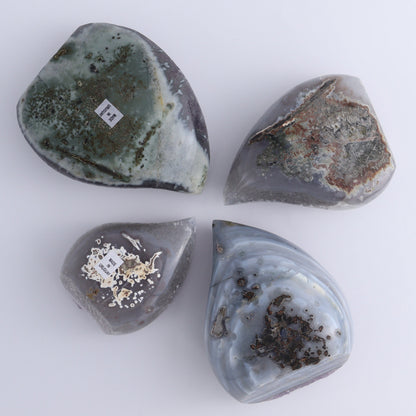 Uruguay Amethyst Flames Set of 4 - Expert Wholesale and Supplier of Wholesale Crystals & Bulk Gemstones, ["Amethyst","flames","Uruguay"]
