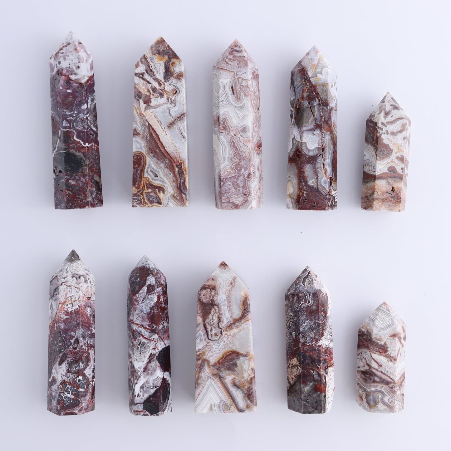 One Crazy Lace Agate Towers 1 kg Set - Expert Wholesale and Supplier of Wholesale Crystals & Bulk Gemstones, ["Agate","close_70","Crazy Lace Agate","Towers"]