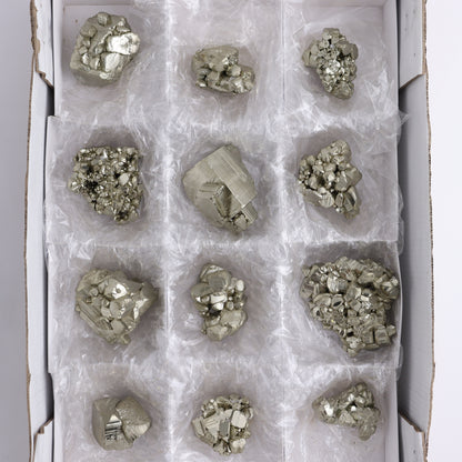 Pyrite Formations Flat of 12 - Expert Wholesale and Supplier of Wholesale Crystals & Bulk Gemstones, ["Formations","Peru","Pyrite"]