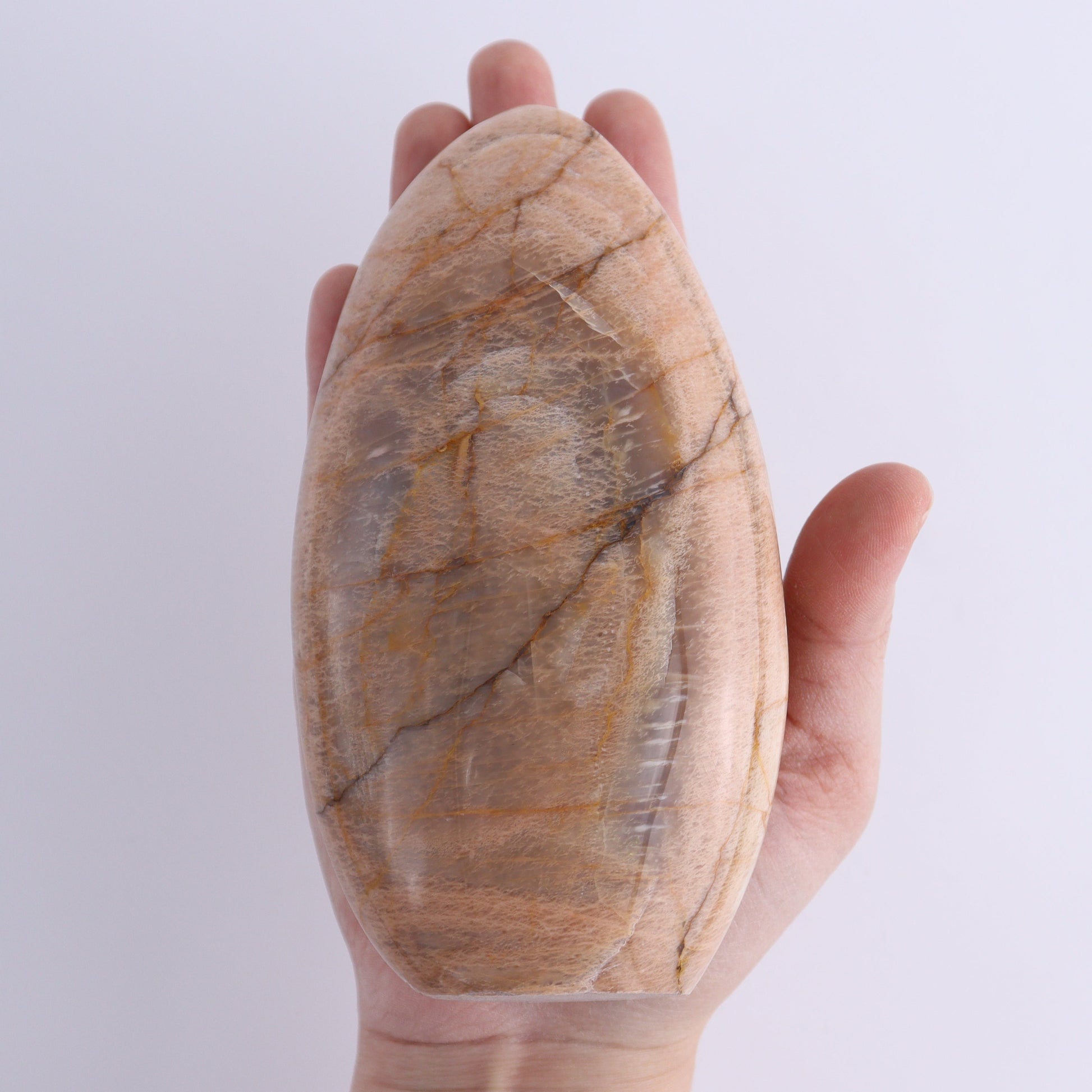 Peach Moonstone Freeform Set of 3 - Expert Wholesale and Supplier of Wholesale Crystals & Bulk Gemstones, ["Freeforms","Peach Moonstone"]