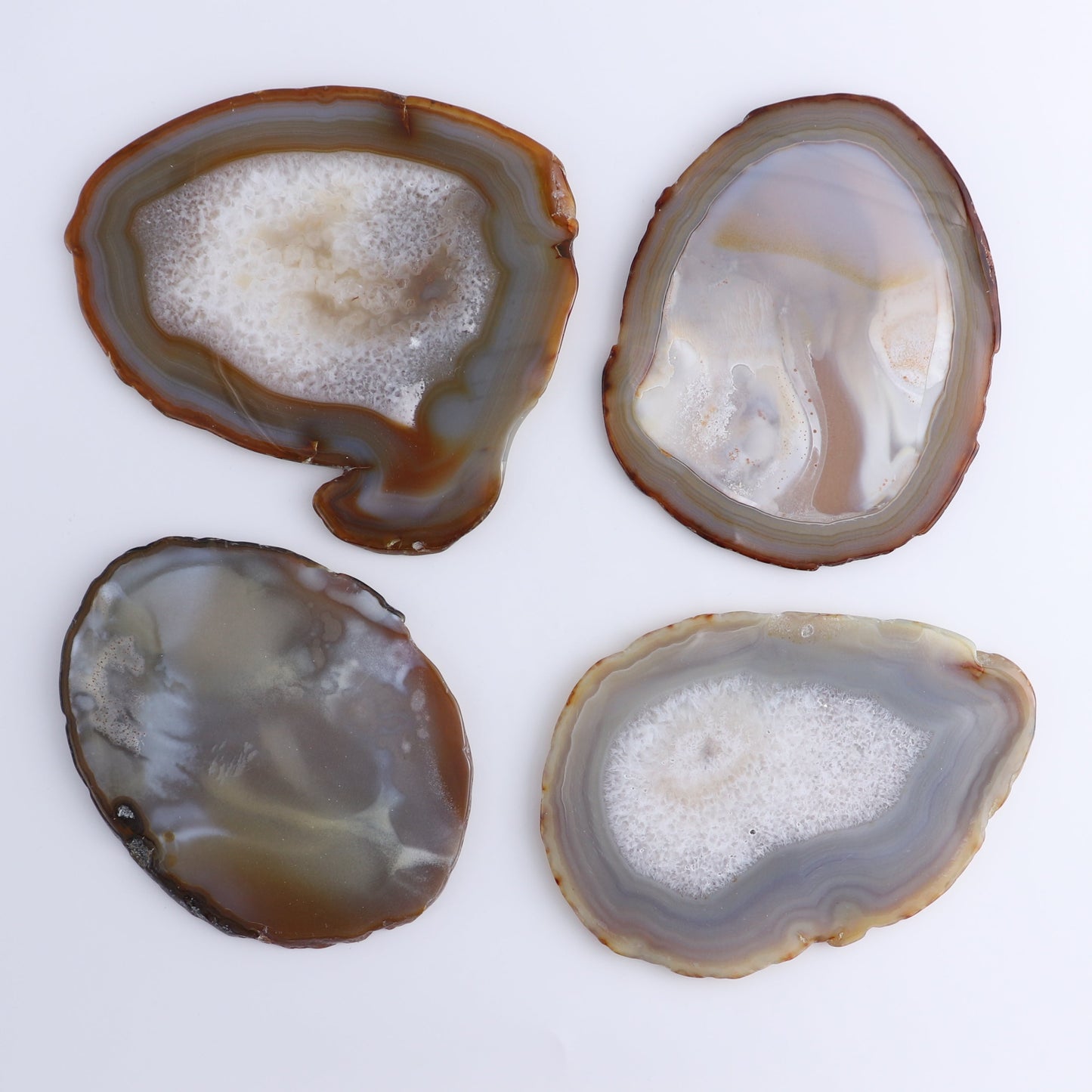 Agate Slices Set of 8 - Expert Wholesale and Supplier of Wholesale Crystals & Bulk Gemstones, ["Agate","Slices and Slabs"]