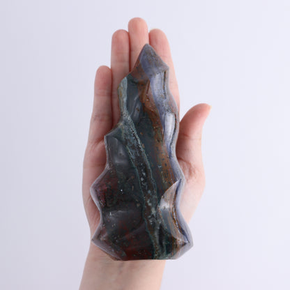 Ocean Jasper Flames Set of 5 - Expert Wholesale and Supplier of Wholesale Crystals & Bulk Gemstones, ["close_30","flames","jasper","Madagascar","Ocean Jasper"]