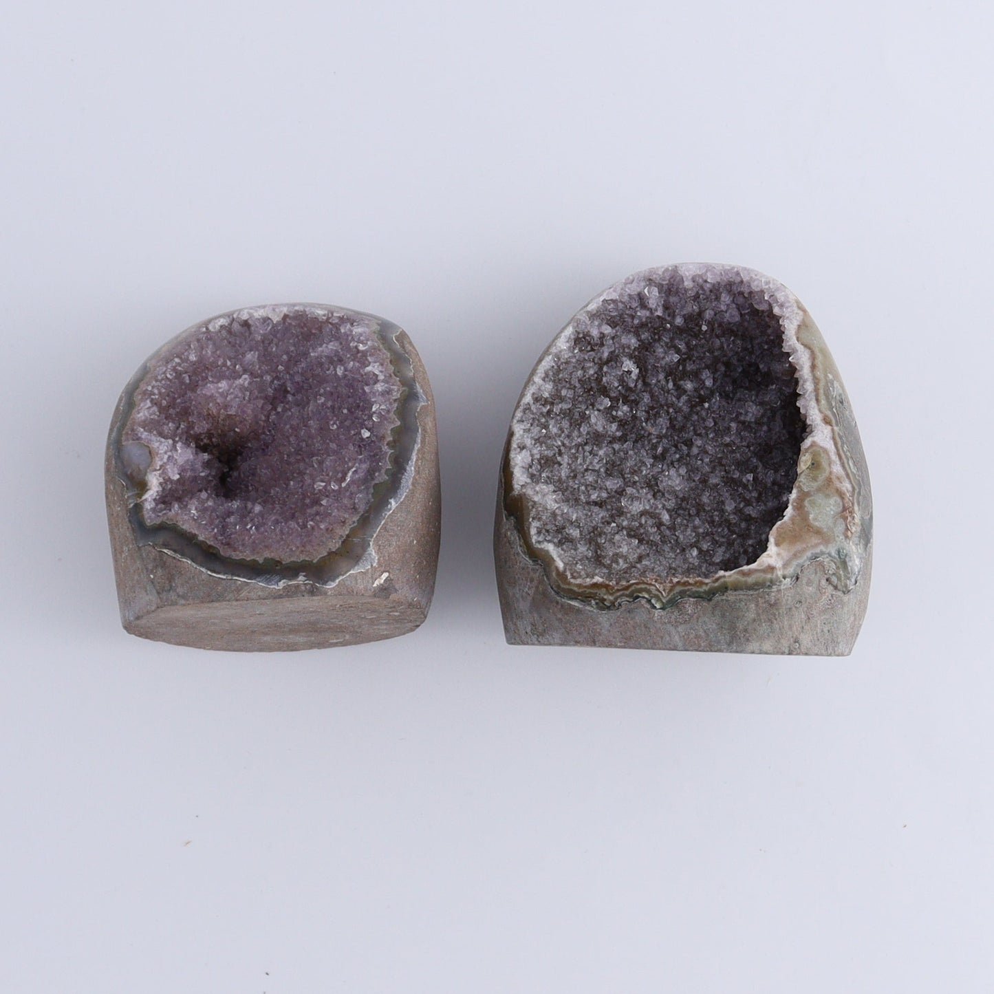 Uruguay Amethyst Cut Base Set of 8 - Expert Wholesale and Supplier of Wholesale Crystals & Bulk Gemstones, ["Amethyst","Cut Base","Uruguay"]