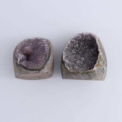 Uruguay Amethyst Cut Base Set of 8 - Expert Wholesale and Supplier of Wholesale Crystals & Bulk Gemstones, ["Amethyst","Cut Base","Uruguay"]