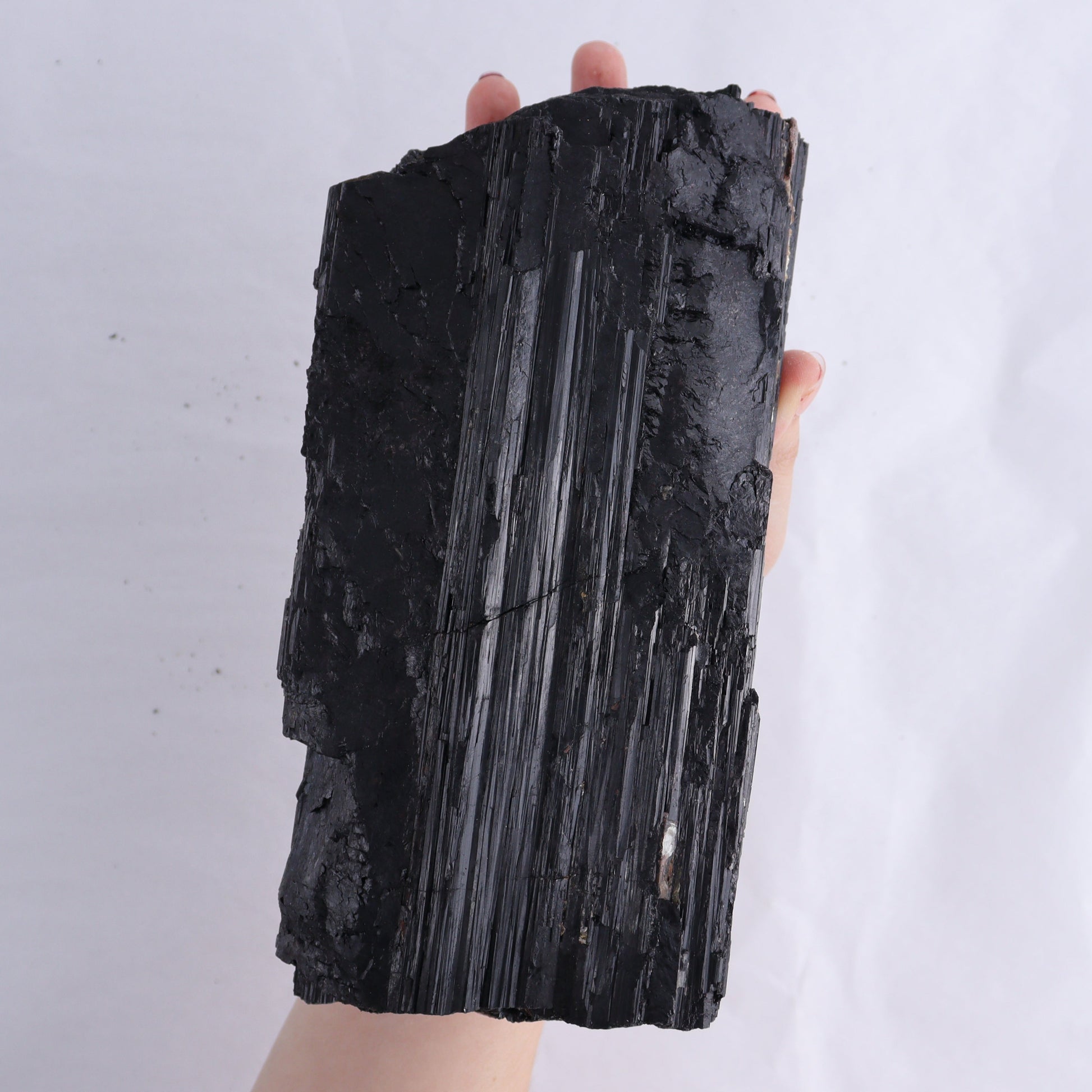 Black Tourmaline Log - Expert Wholesale and Supplier of Wholesale Crystals & Bulk Gemstones, ["Black Tourmaline","logs","Madagascar","Rough","Tourmaline"]