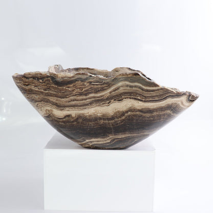 Mexican Onyx/Calcite Bowl 11"
