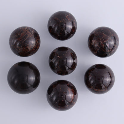 Garnet Spheres Set of 7 - Expert Wholesale and Supplier of Wholesale Crystals & Bulk Gemstones, ["Garnet","India","Spheres"]