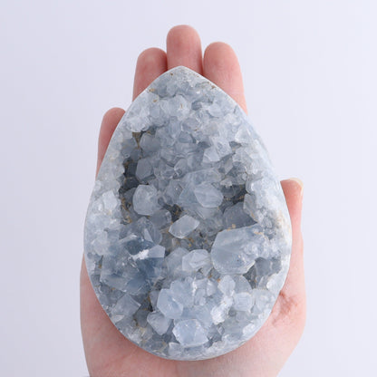 Celestite Eggs & Clusters Set of 6 - Expert Wholesale and Supplier of Wholesale Crystals & Bulk Gemstones, ["Celestite","Clusters","Freeform"]