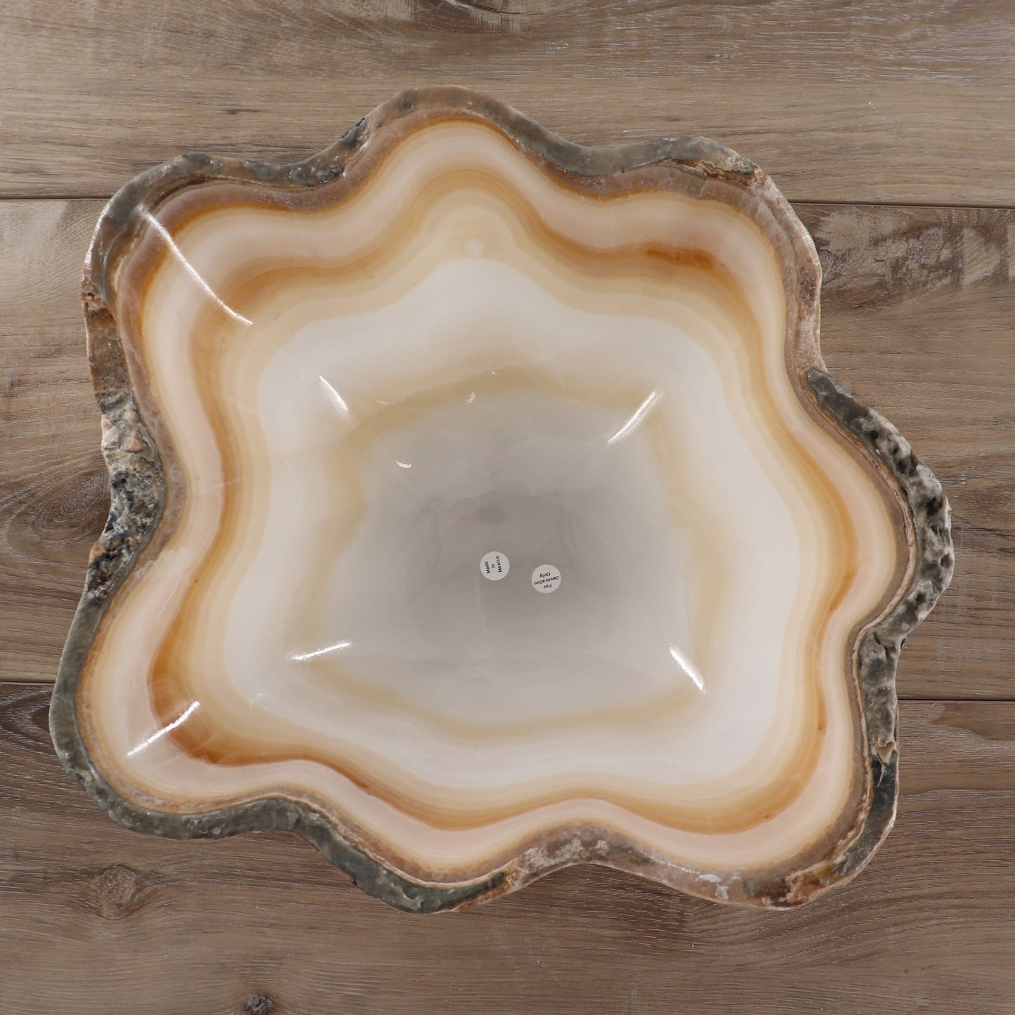 Mexican Onyx/Calcite Bowl 12"