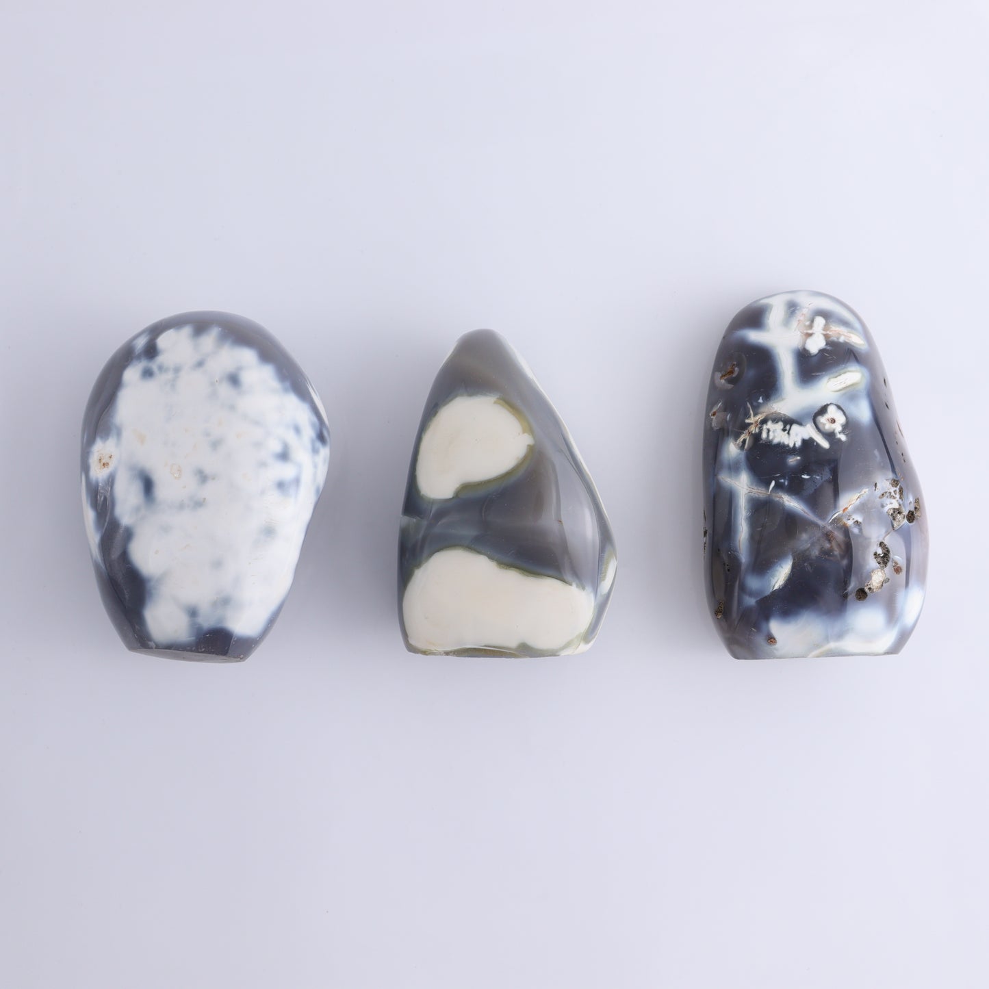 Orca Agate Freeform Set of 5 - Expert Wholesale and Supplier of Wholesale Crystals & Bulk Gemstones, ["Freeforms","Madagascar","Orca Agate"]