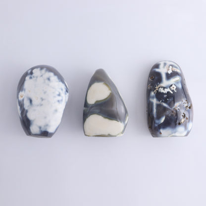 Orca Agate Freeform Set of 5 - Expert Wholesale and Supplier of Wholesale Crystals & Bulk Gemstones, ["Freeforms","Madagascar","Orca Agate"]