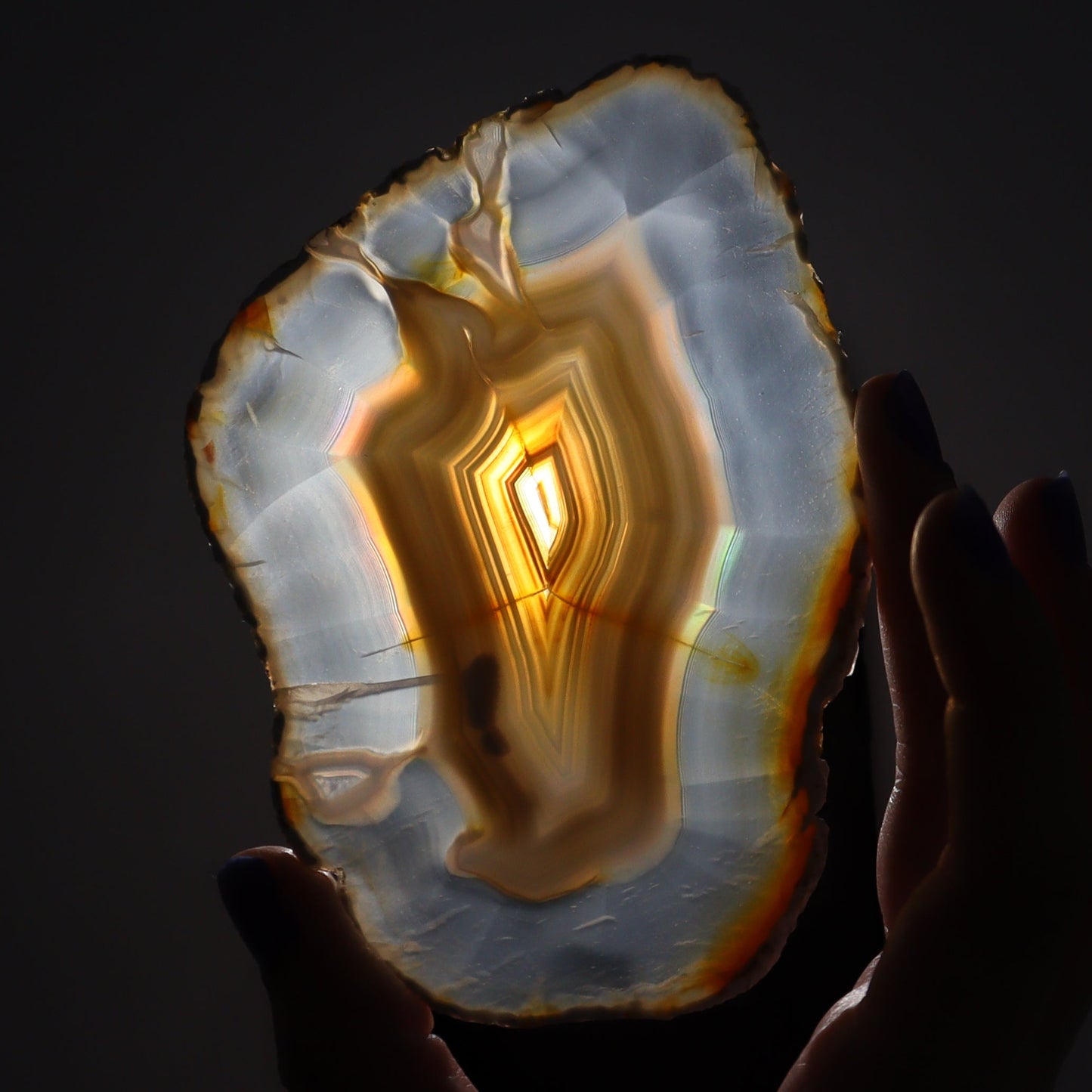 Iris Agate Slices Set of 4 - Expert Wholesale and Supplier of Wholesale Crystals & Bulk Gemstones, ["Agate","Iris Agate","Slices and Slabs"]