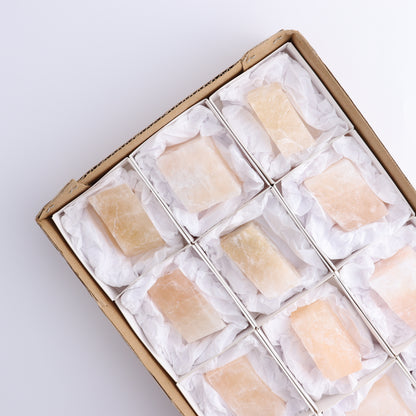 Pink Optical Calcite (Fluorescent) Set of 12 - Expert Wholesale and Supplier of Wholesale Crystals & Bulk Gemstones, ["Calcite","Mexico","Optical Calcite"]