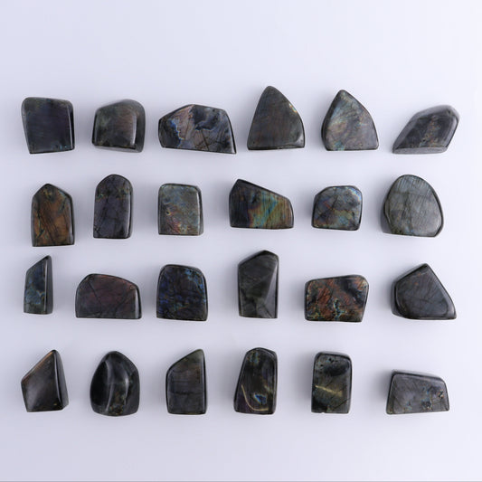 Labradorite Freeform Set of 24 - Expert Wholesale and Supplier of Wholesale Crystals & Bulk Gemstones, ["Freeforms","Labradorite","Madagascar"]