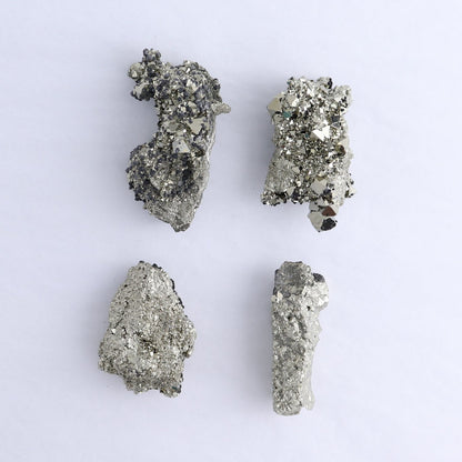 Pyrite Clusters Set of 4