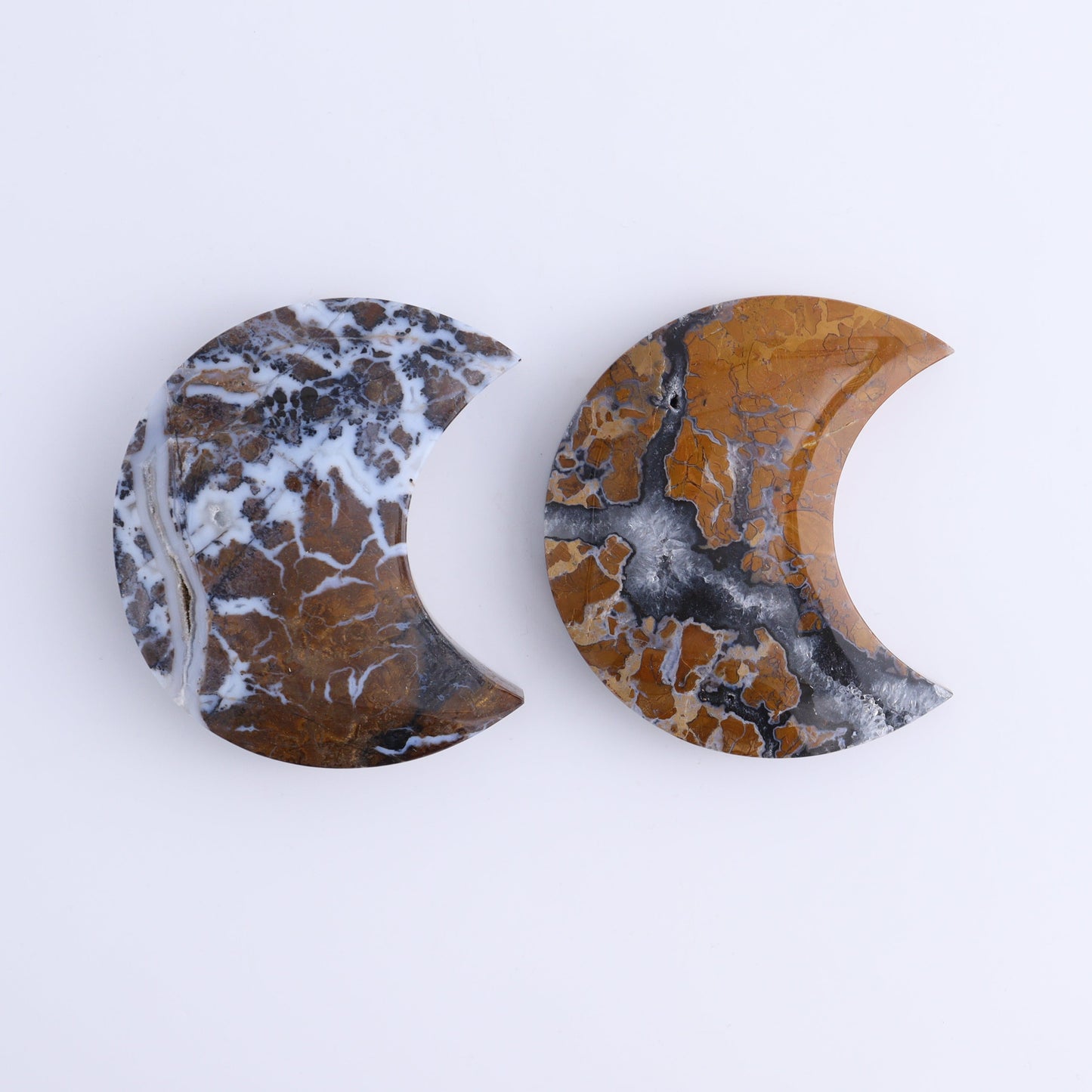 Brecciated Jasper Moons Set of 9 - Expert Wholesale and Supplier of Wholesale Crystals & Bulk Gemstones, ["Brecciated Jasper","Indonesia","moons"]