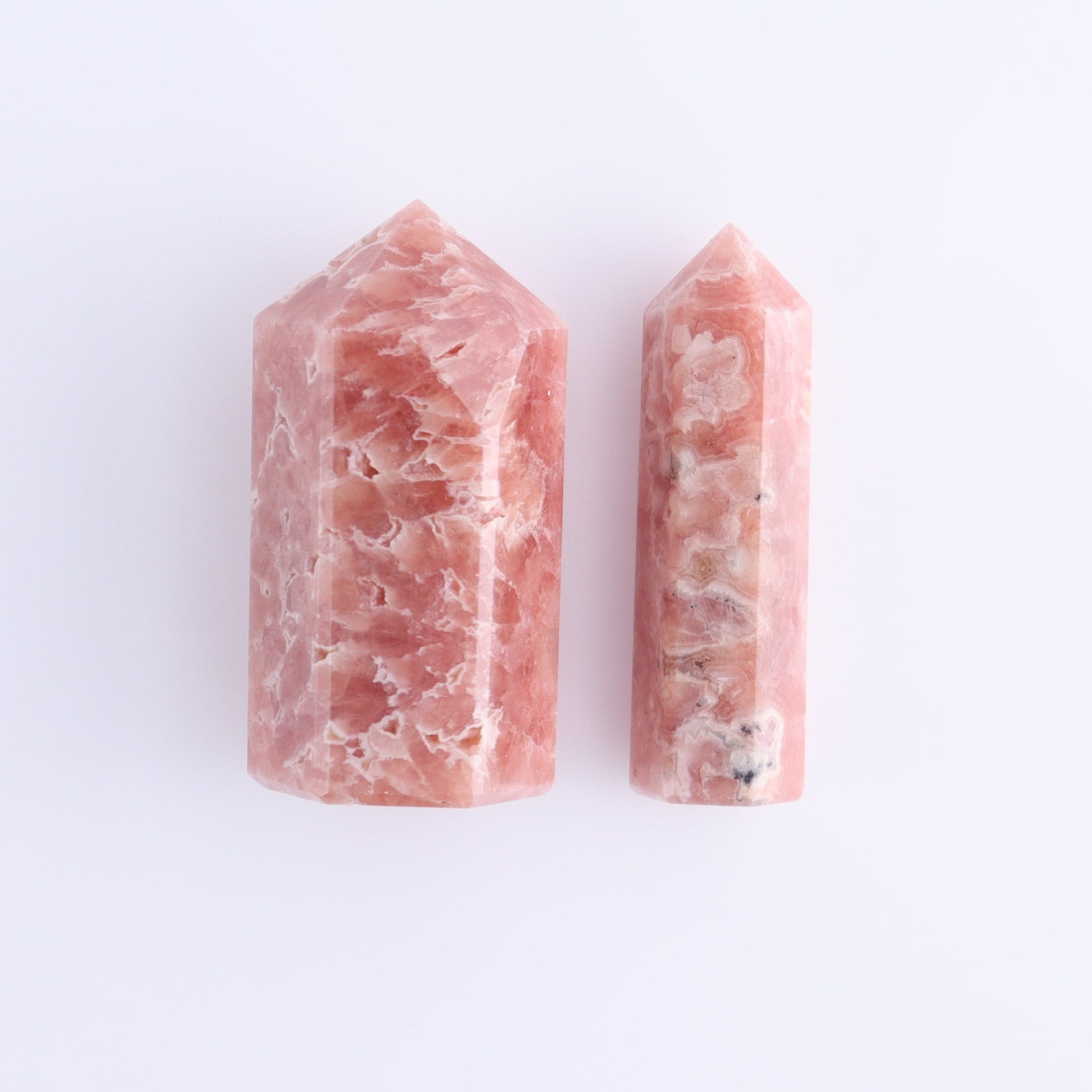 Rhodochrosite Towers Set of 7 - Expert Wholesale and Supplier of Wholesale Crystals & Bulk Gemstones, ["Argentina","Rhodochrosite","Towers"]