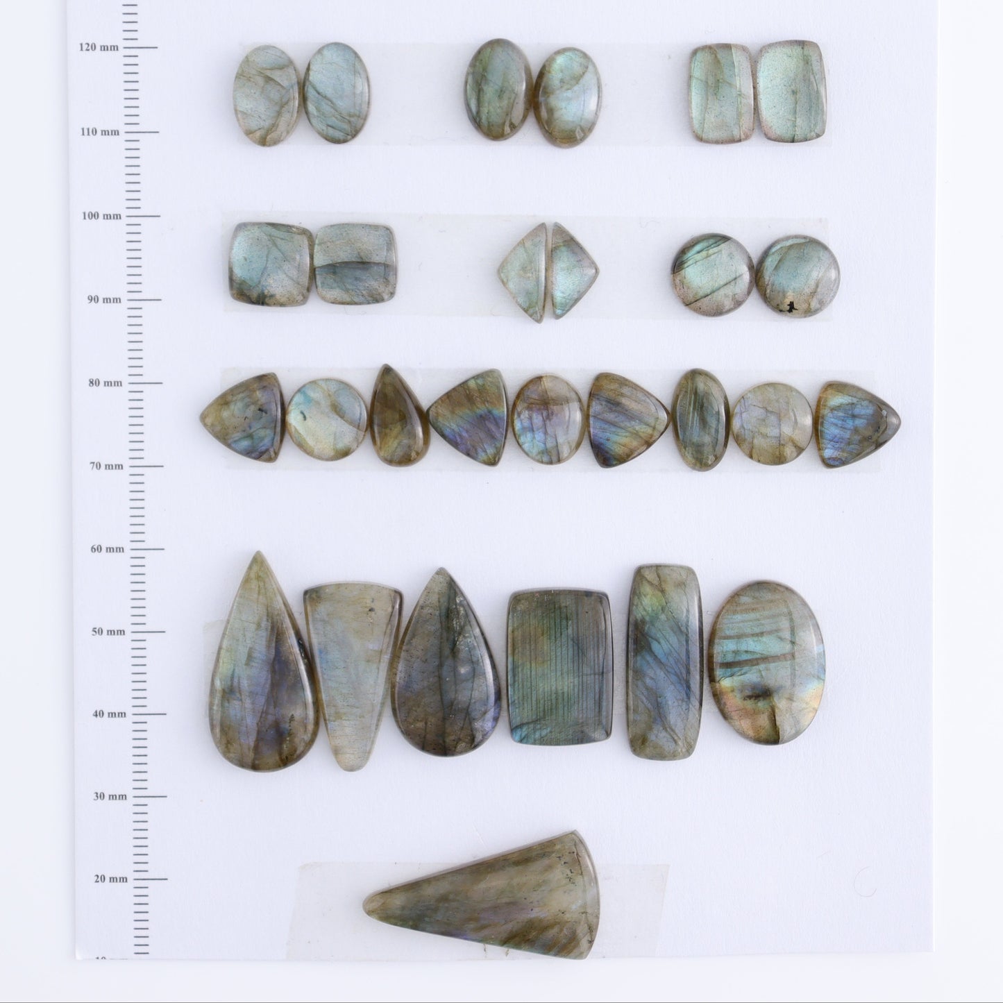 Labradorite Cabs Set of 28 - Expert Wholesale and Supplier of Wholesale Crystals & Bulk Gemstones, ["Cabs","Labradorite","Turkey"]