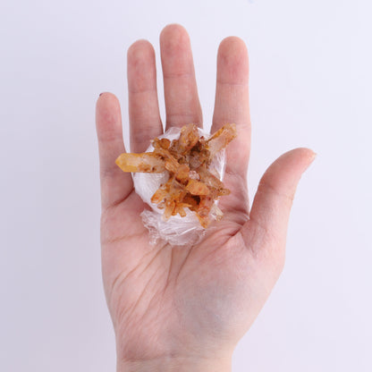 Quartz Hematite Inclusions Flat from Morocco