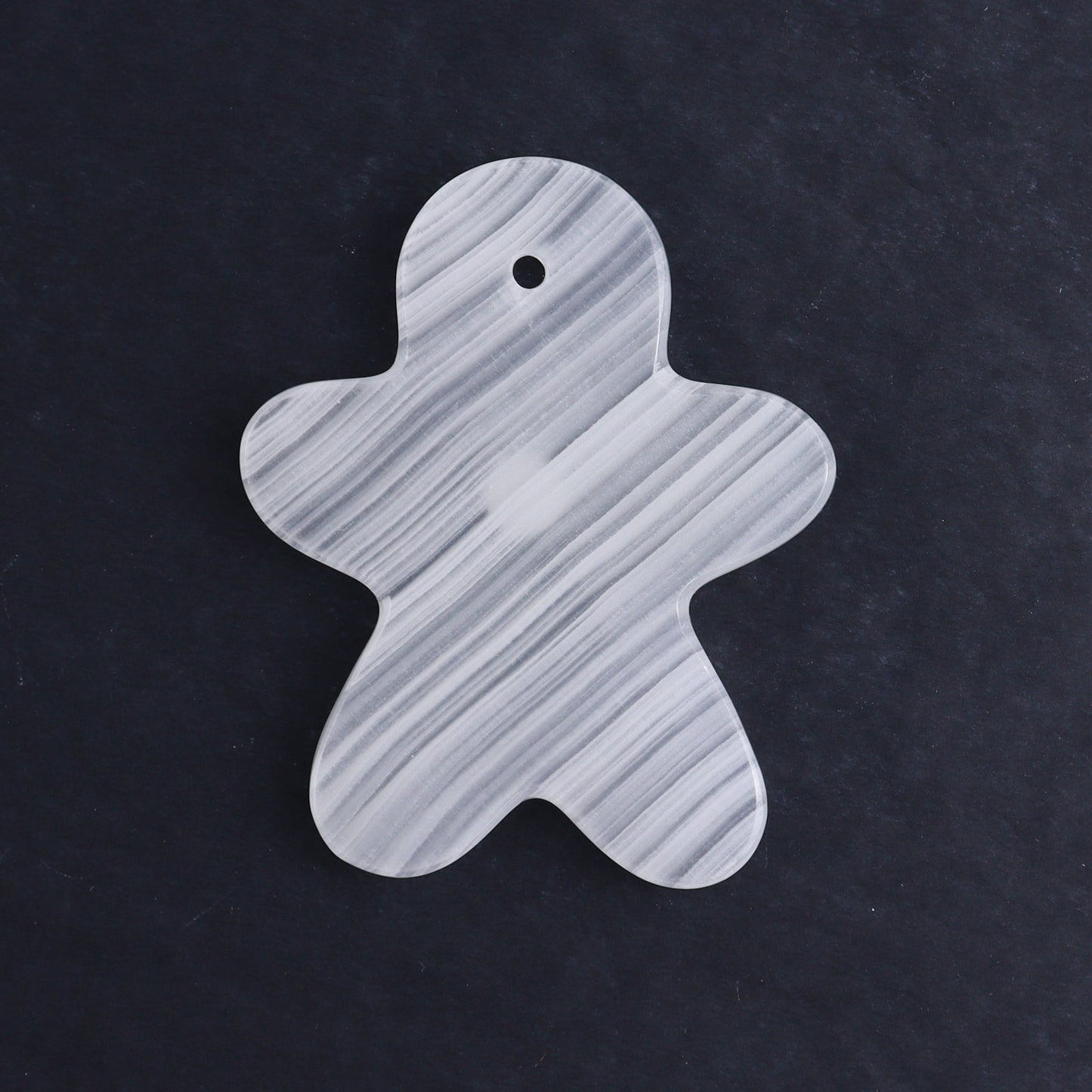 One White Onyx Gingerbread Ornament - Expert Wholesale and Supplier of Wholesale Crystals & Bulk Gemstones, ["Catalog Onyx","Gingerbread","Mexico","onyx","Ornament"]