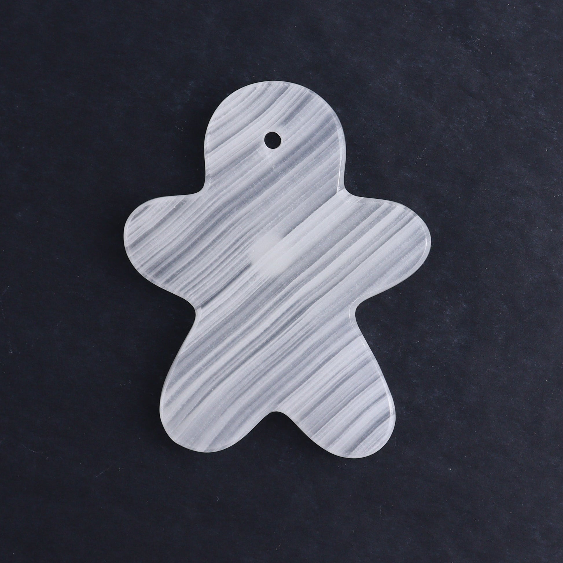 One White Onyx Gingerbread Ornament - Expert Wholesale and Supplier of Wholesale Crystals & Bulk Gemstones, ["Catalog Onyx","Gingerbread","Mexico","onyx","Ornament"]