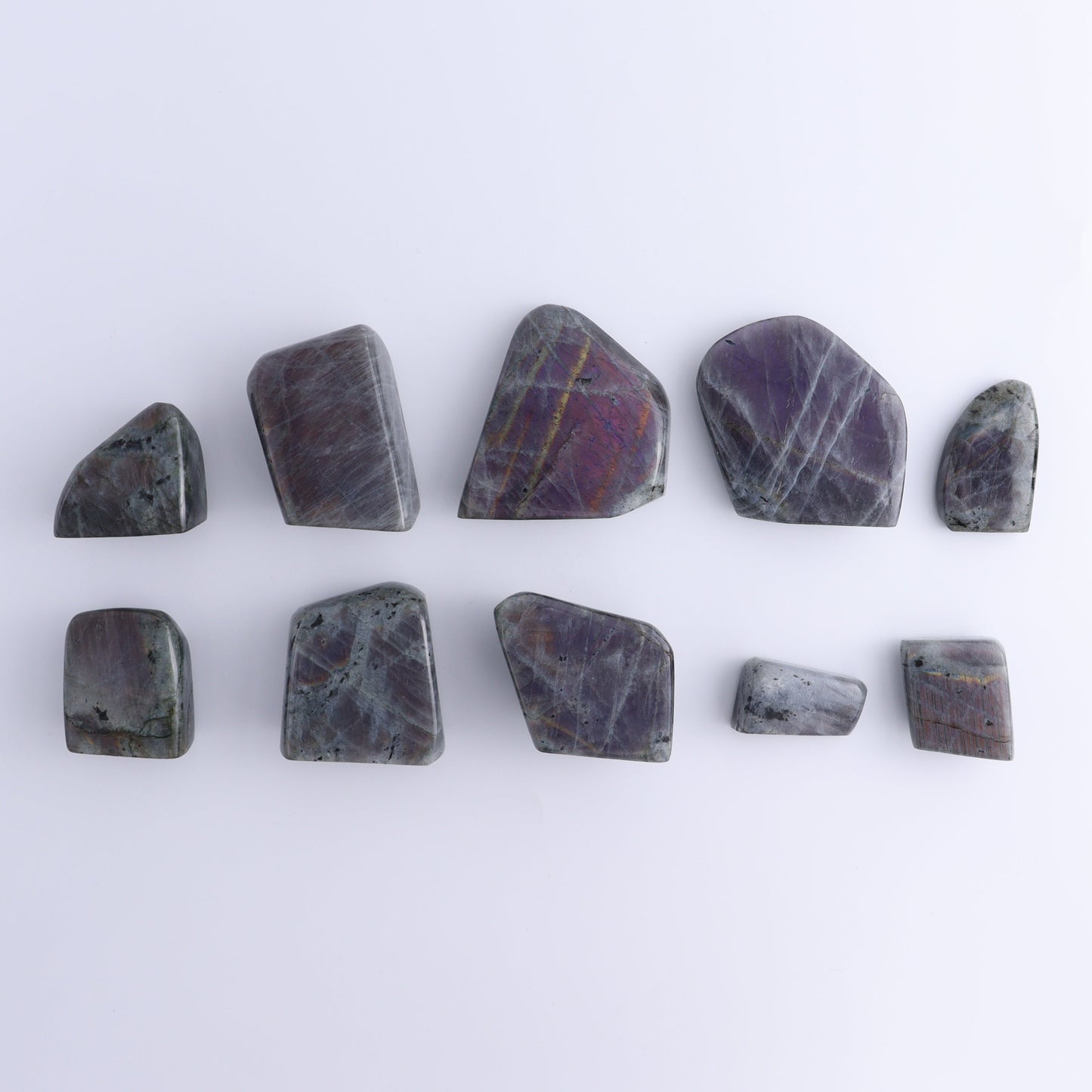 Labradorite Freeform Set of 10 - Expert Wholesale and Supplier of Wholesale Crystals & Bulk Gemstones, ["Freeforms","Labradorite","Madagascar"]