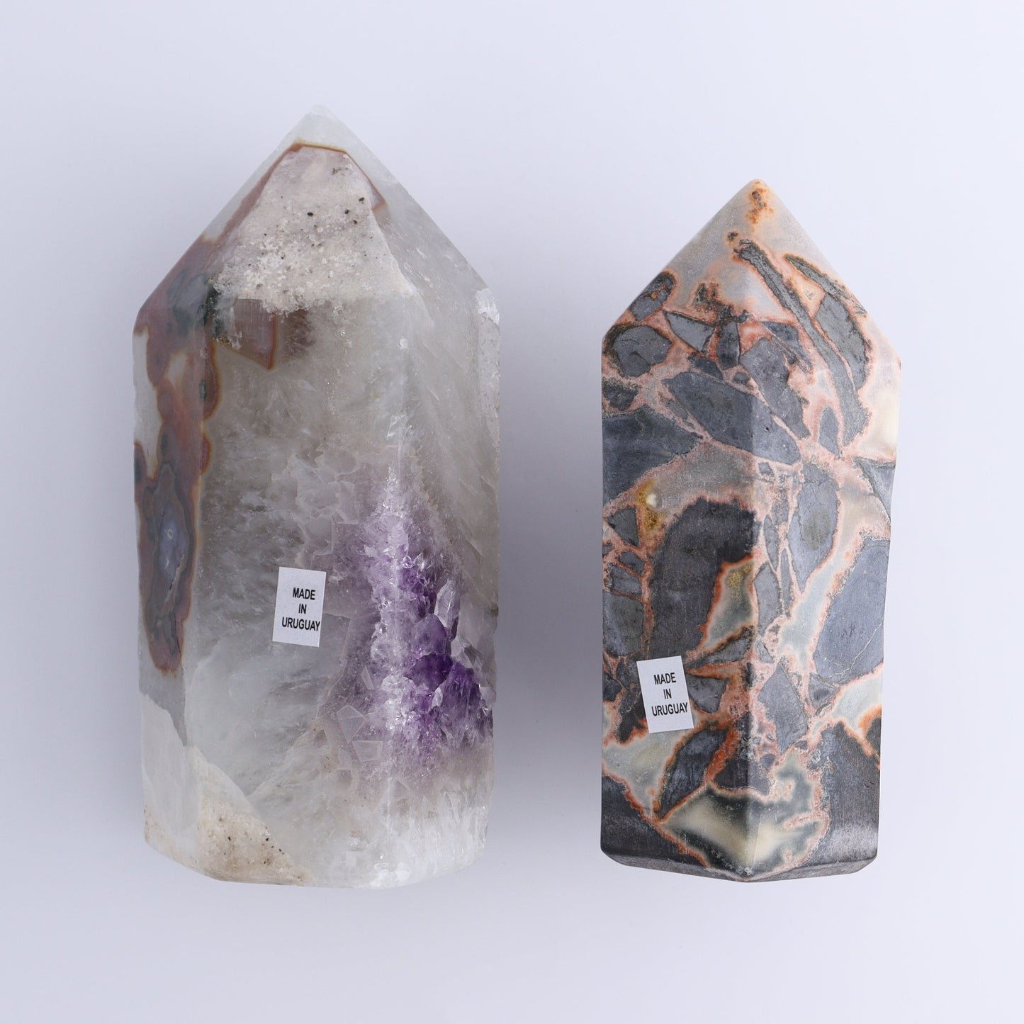 Uruguay Amethyst Towers Set of 2 - Expert Wholesale and Supplier of Wholesale Crystals & Bulk Gemstones, ["Amethyst","Towers","Uruguay"]