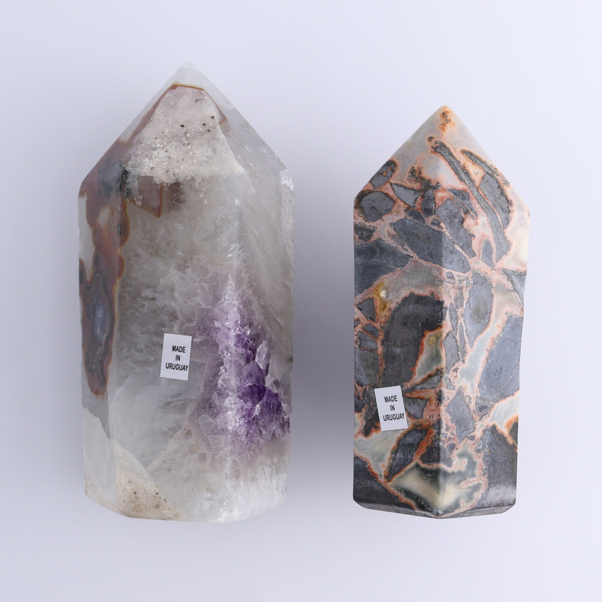 Uruguay Amethyst Towers Set of 2 - Expert Wholesale and Supplier of Wholesale Crystals & Bulk Gemstones, ["Amethyst","Towers","Uruguay"]