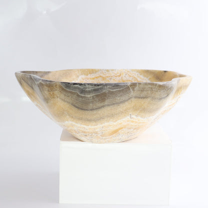 Mexican Onyx/Calcite Bowl 14"