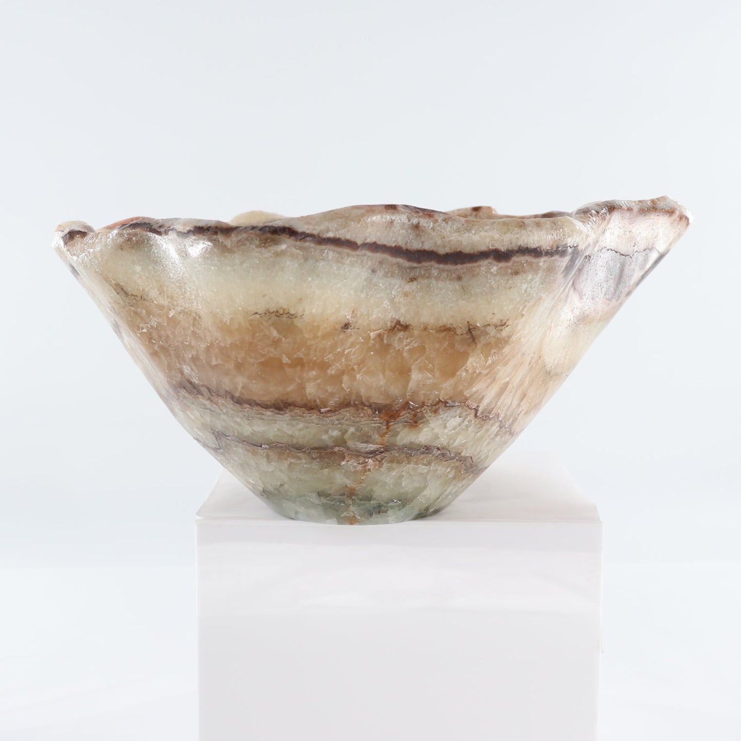 Mexican Onyx/Calcite Bowl 15"