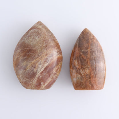 Peach Moonstone Freeform Set of 6