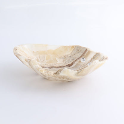One Small Bowl Mexican Onyx/Calcite Honey Banding Rough