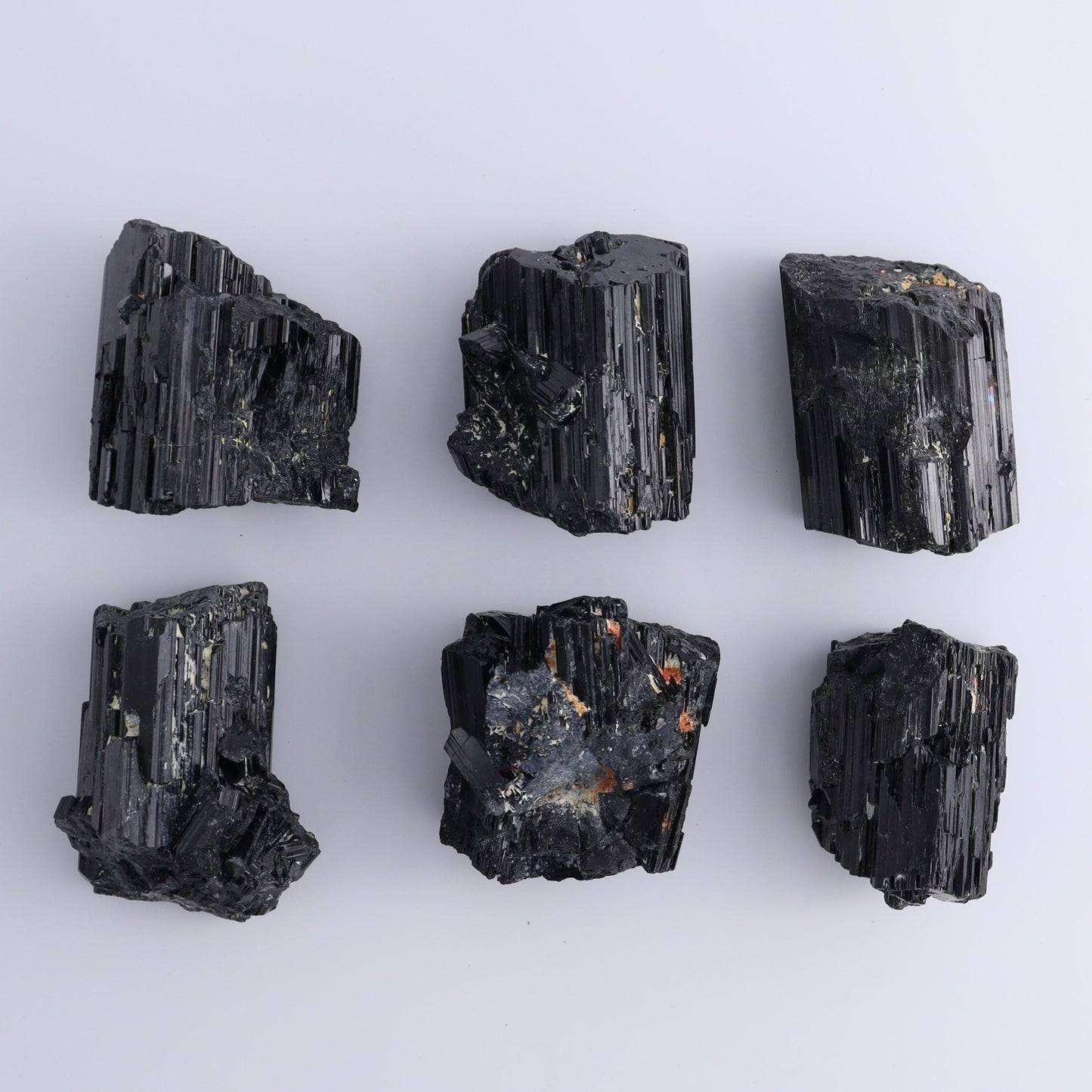 Black Tourmaline Roughs Set of 6 - Expert Wholesale and Supplier of Wholesale Crystals & Bulk Gemstones, ["Black Tourmaline","Madagascar","Rough","Tourmaline"]