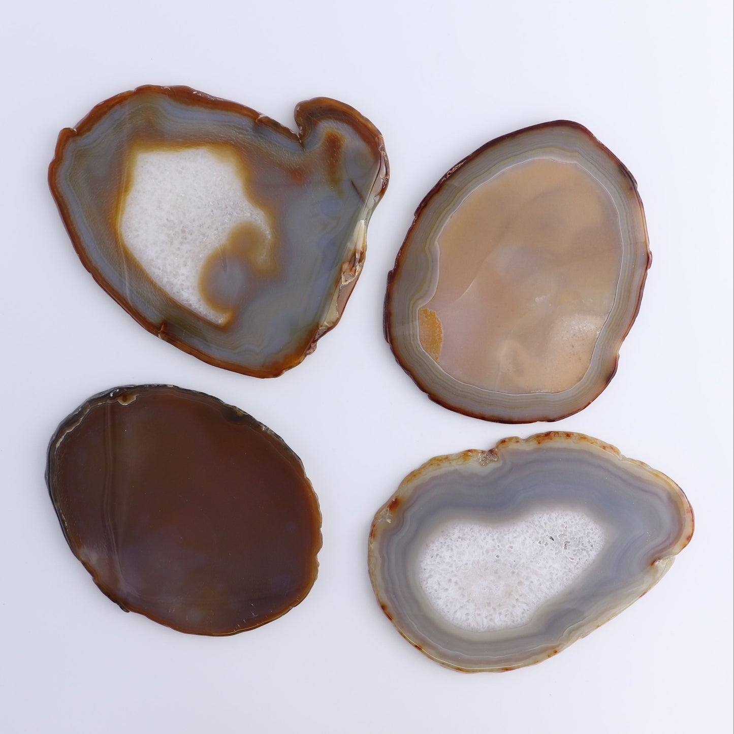 Agate Slices Set of 8 - Expert Wholesale and Supplier of Wholesale Crystals & Bulk Gemstones, ["Agate","Slices and Slabs"]