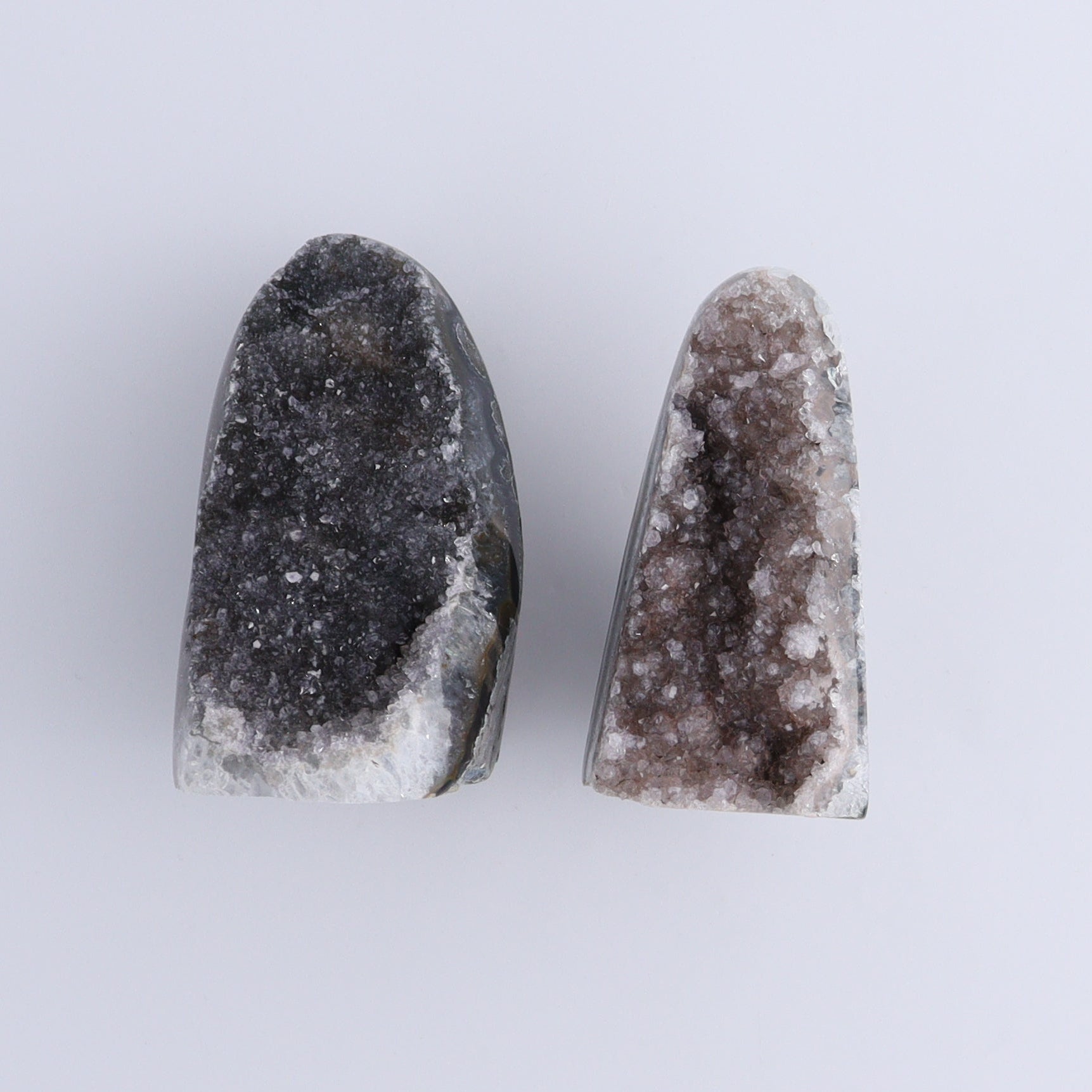 Uruguay Amethyst Cut Base Set of 8 - Expert Wholesale and Supplier of Wholesale Crystals & Bulk Gemstones, ["Amethyst","Cut Base","Uruguay"]