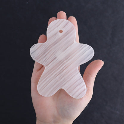 One White Onyx Gingerbread Ornament - Expert Wholesale and Supplier of Wholesale Crystals & Bulk Gemstones, ["Catalog Onyx","Gingerbread","Mexico","onyx","Ornament"]
