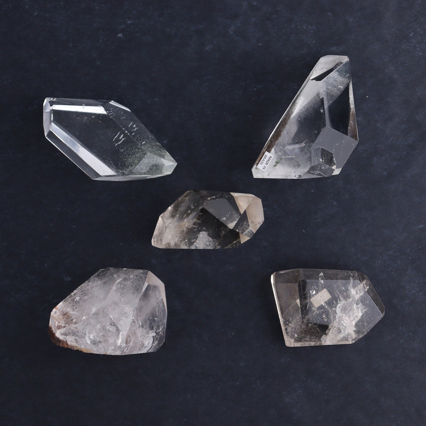 Quartz Freeforms Set of 5 - Expert Wholesale and Supplier of Wholesale Crystals & Bulk Gemstones, ["Brazil","Freeforms","Garden Quartz","Quartz"]