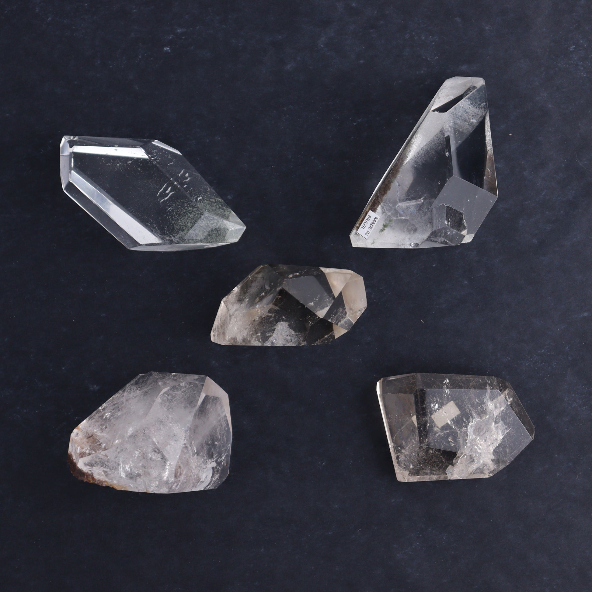 Quartz Freeforms Set of 5 - Expert Wholesale and Supplier of Wholesale Crystals & Bulk Gemstones, ["Brazil","Freeforms","Garden Quartz","Quartz"]